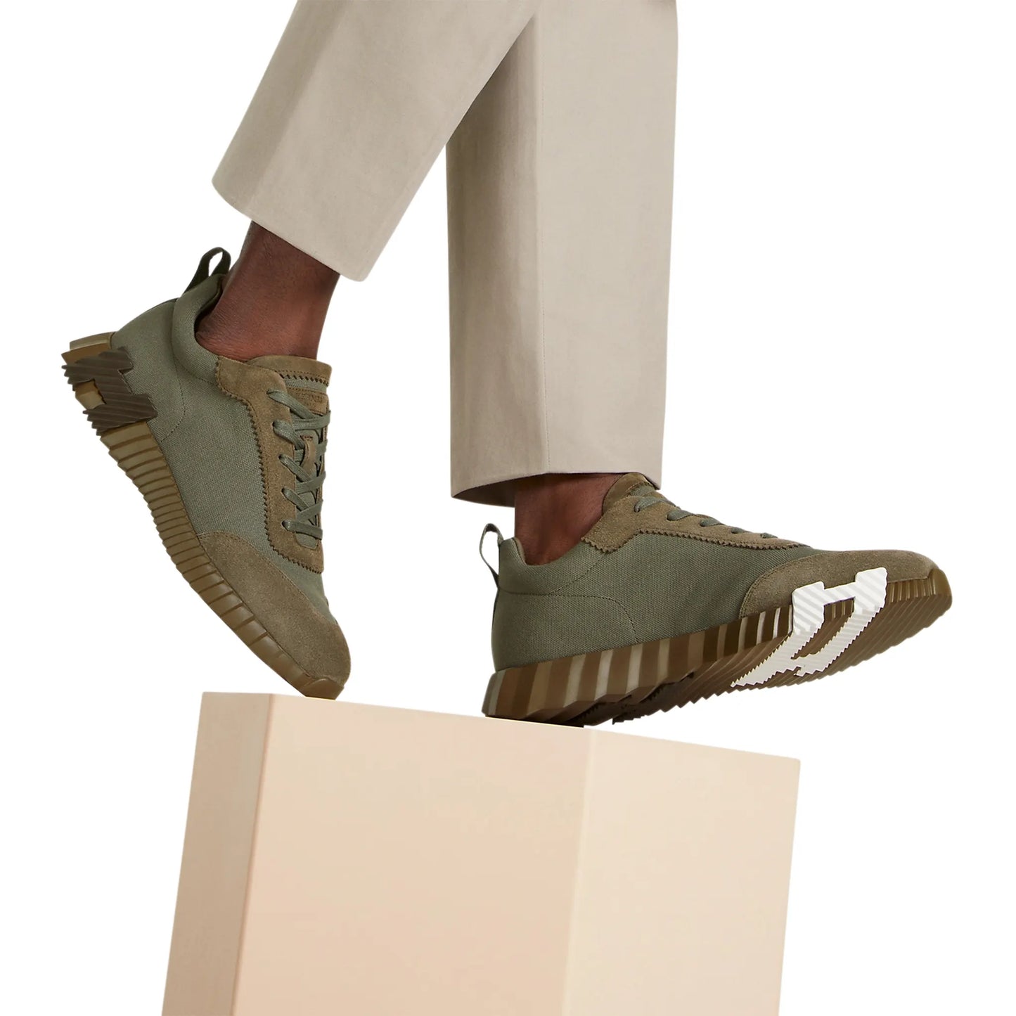 Hermès Paris Bouncing Sneaker Green Toundra