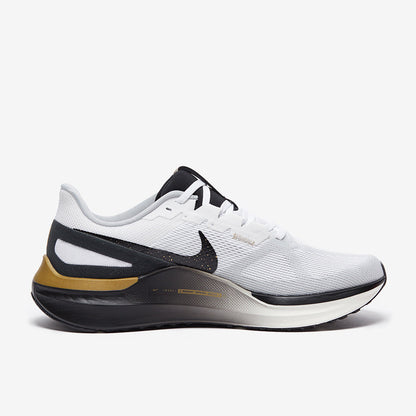 Nike Air Zoom Structure 25 - White/Black-Metallic Gold