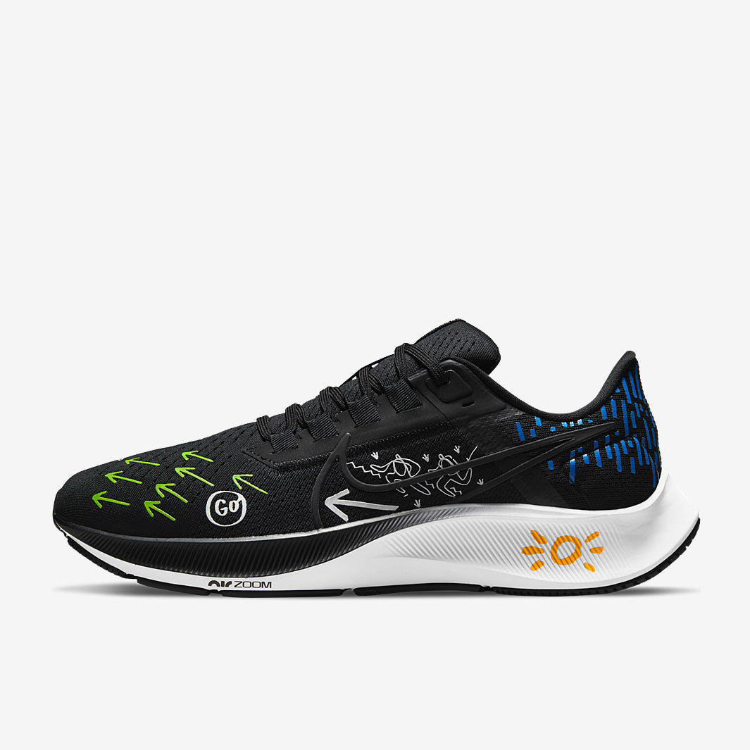 Nike Air Zoom Pegasus 38 - Black/Black-Action Green