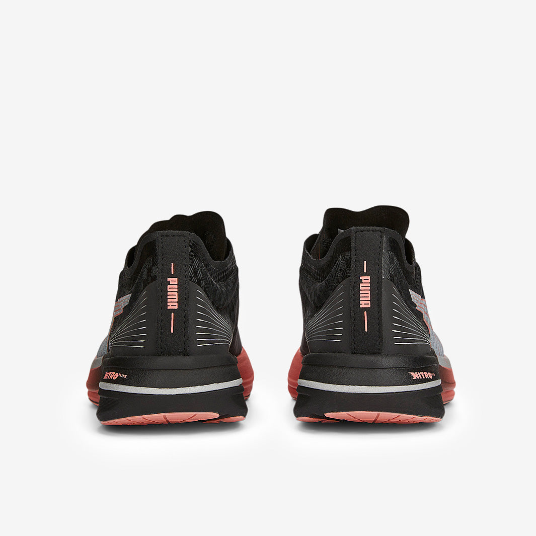 Puma Womens Deviate Nitro Elite Carbon - Puma Black-Carnation Pink