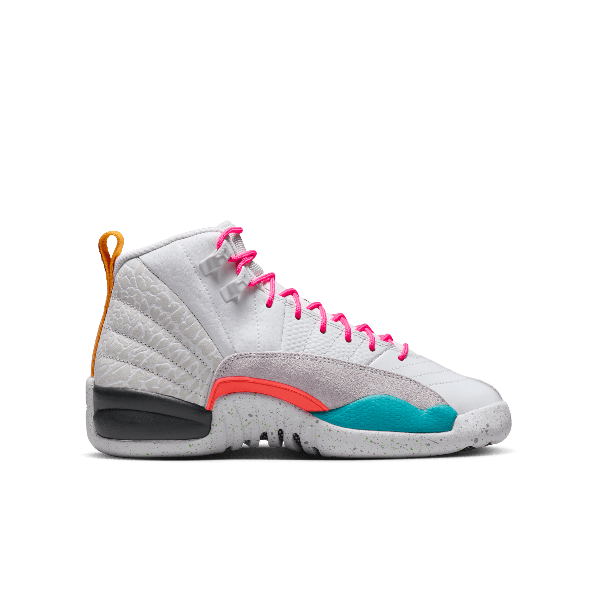 Big Kids' Air Jordan 12 Retro "White Vapor Green"