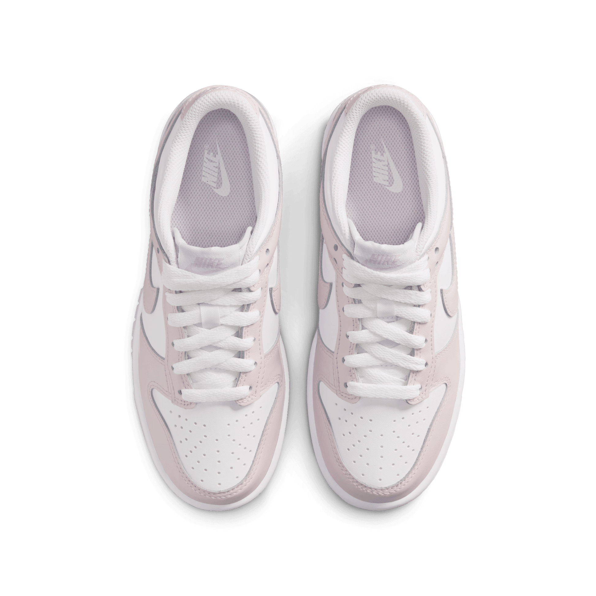 Big Kids' Nike Dunk Low "White Light Violet"