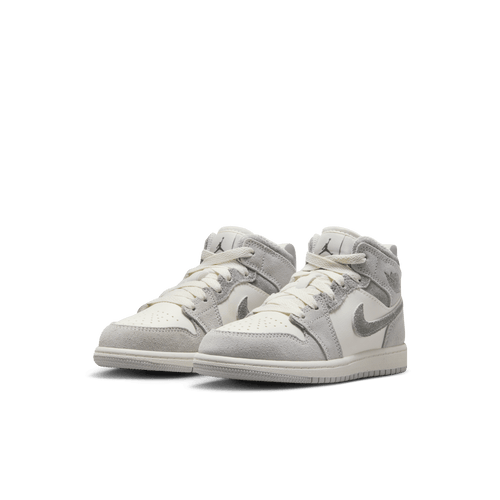 Little Kids' Jordan 1 Mid SE "Smoke Grey-Sail"