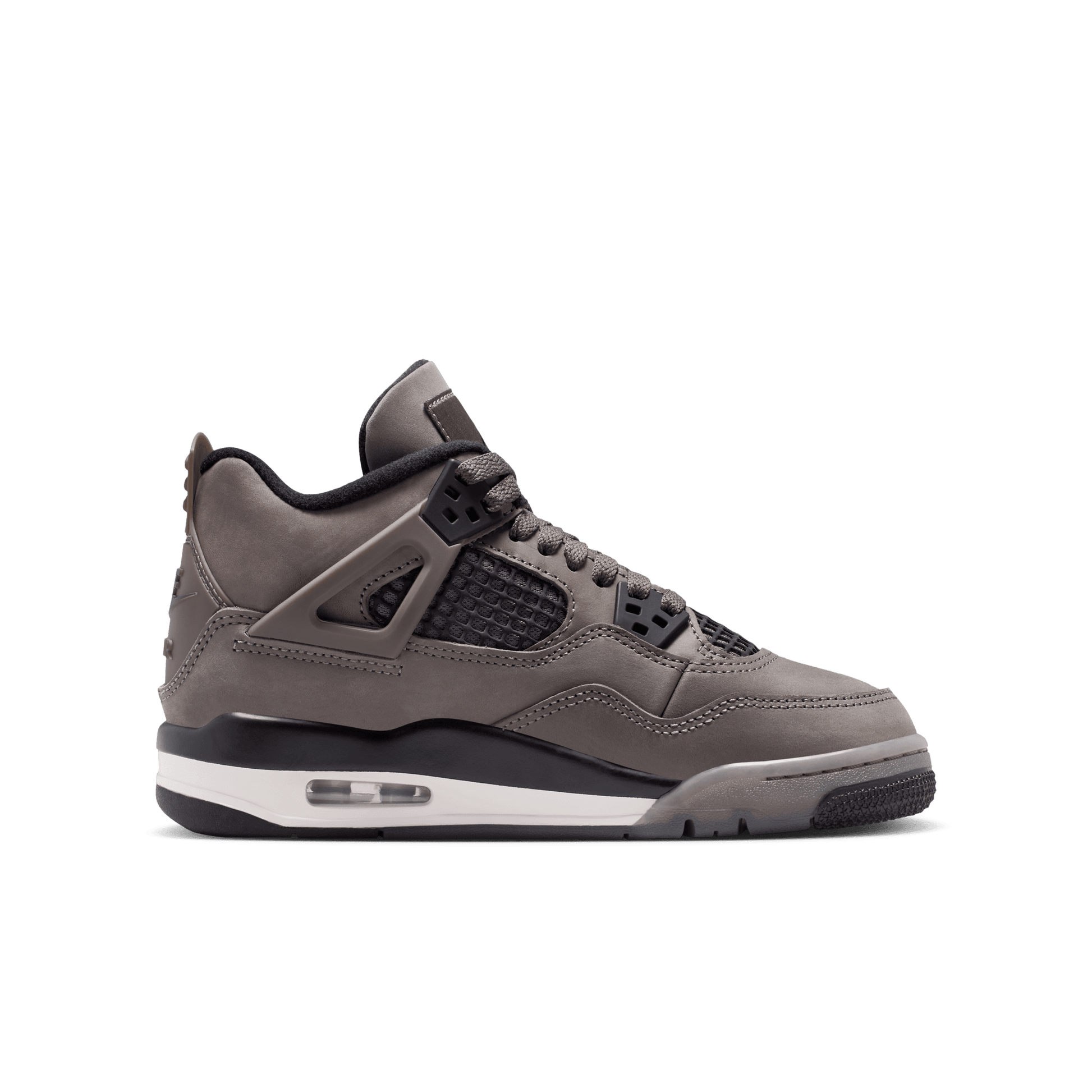 Big Kids' Air Jordan 4 Retro "Cave Stone and Black"