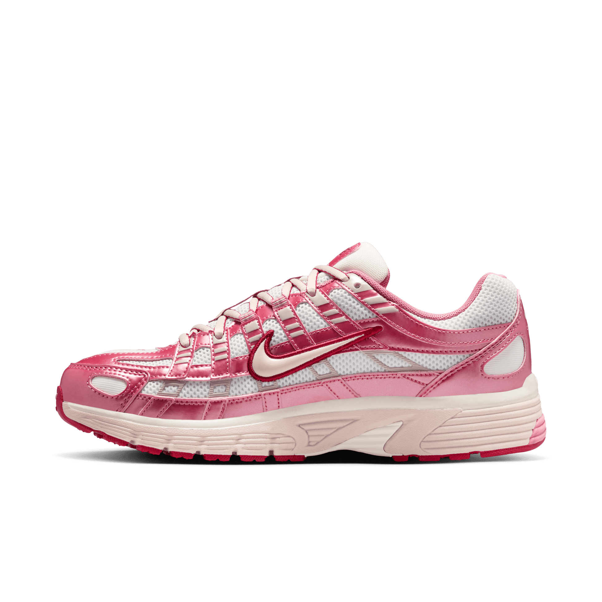Women's Nike P-6000 "Summit White Slit Red"