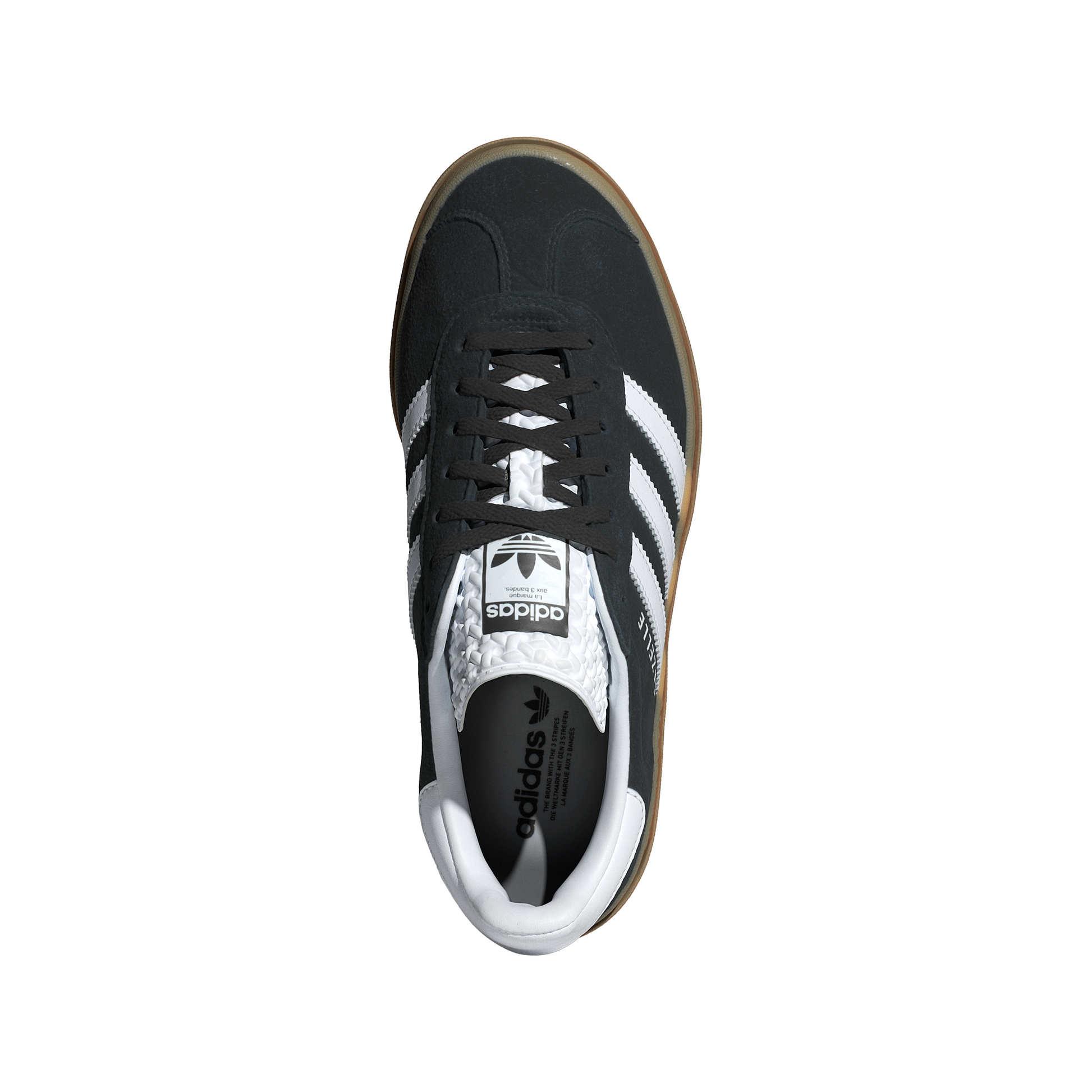Women's Adidas Gazelle Bold "Bold Black White Gum"