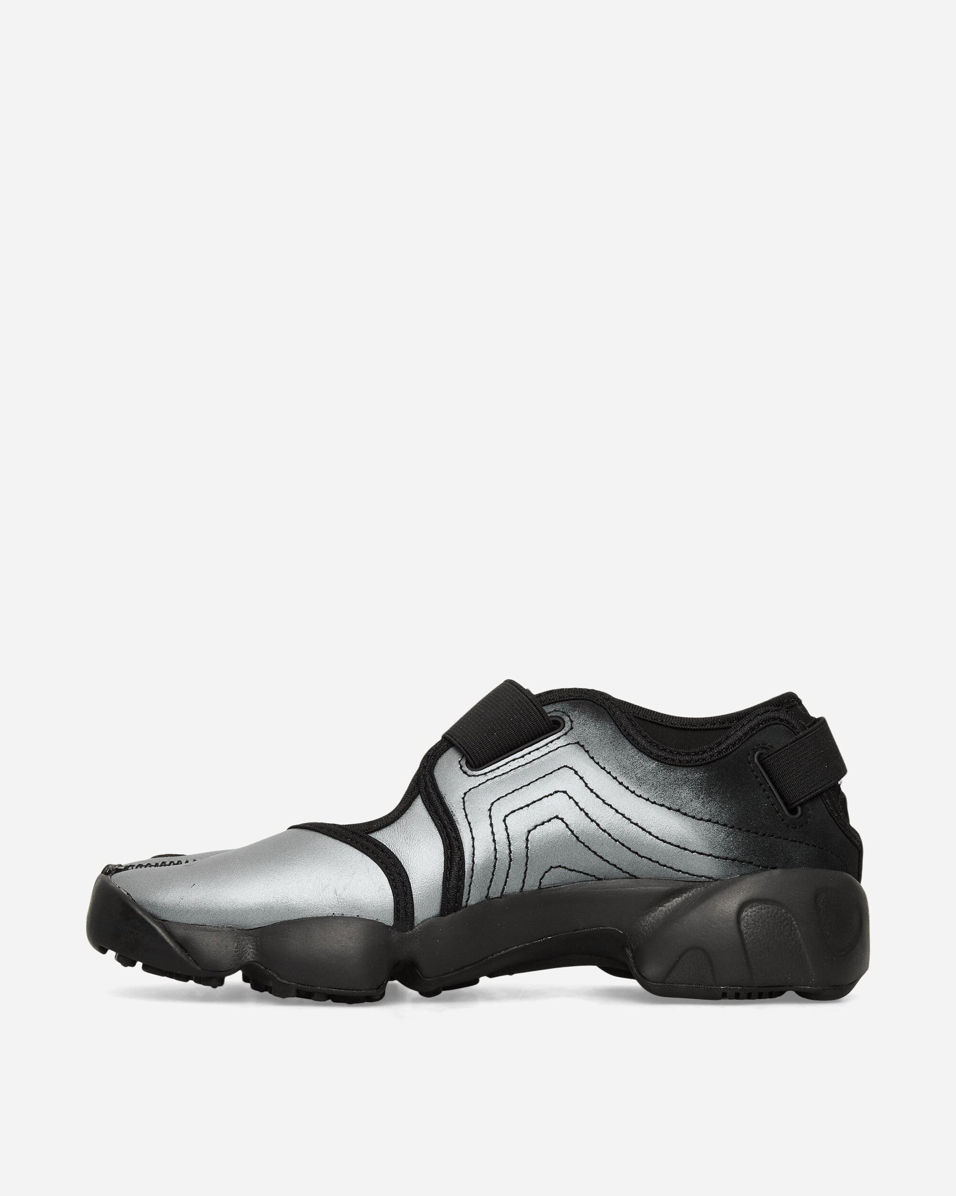Women's Air Rift Leather Sandals Metallic Silver / Black