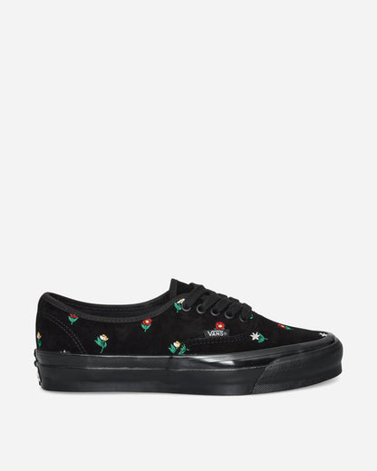 Authentic 44 Embroidery Sneakers Flower Print Black