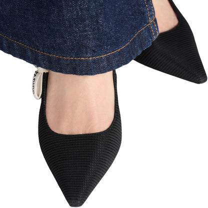 Dior J'Adior Technical Fabric Black Slingback Pump