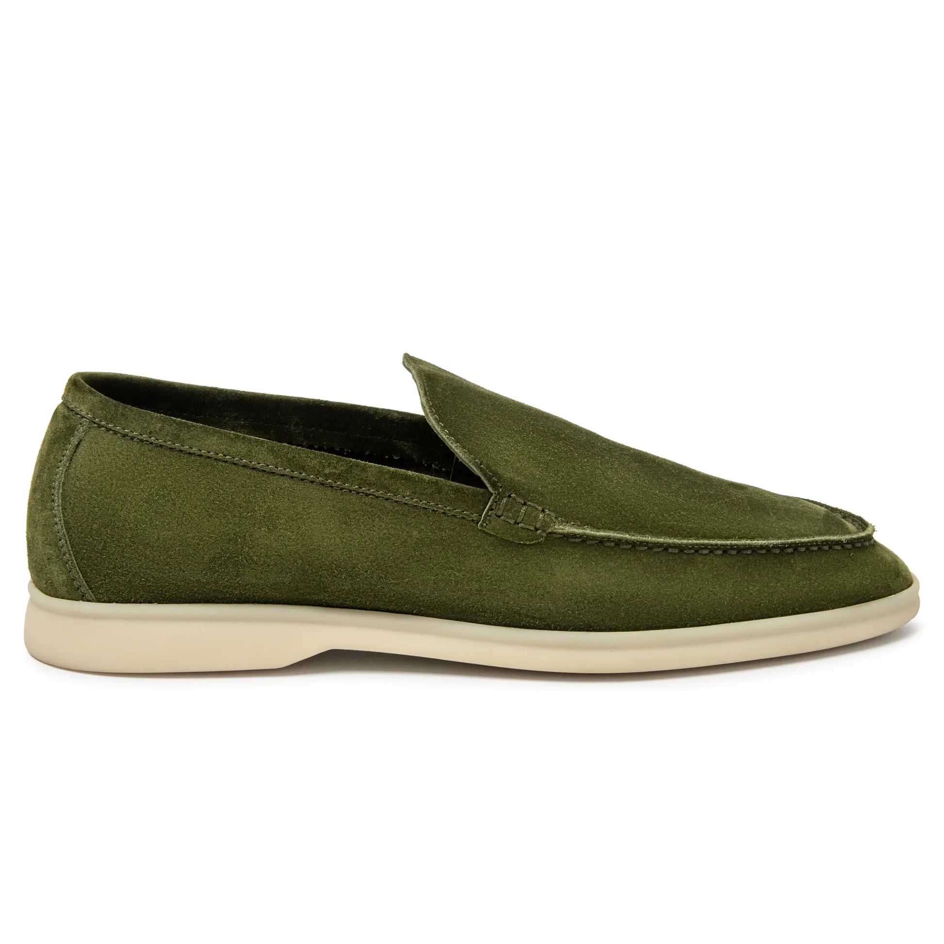 Loro Piana Harrods Exclusive Summer Walk Suede Verde Loafers