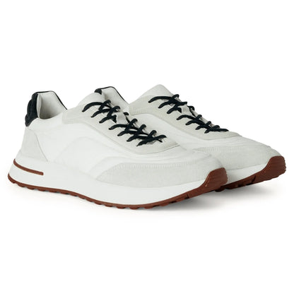 Loro Piana Week End Walk White Sneaker