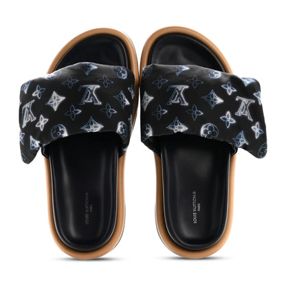 Louis Vuitton Pool Pillow Monogram Navy Slides