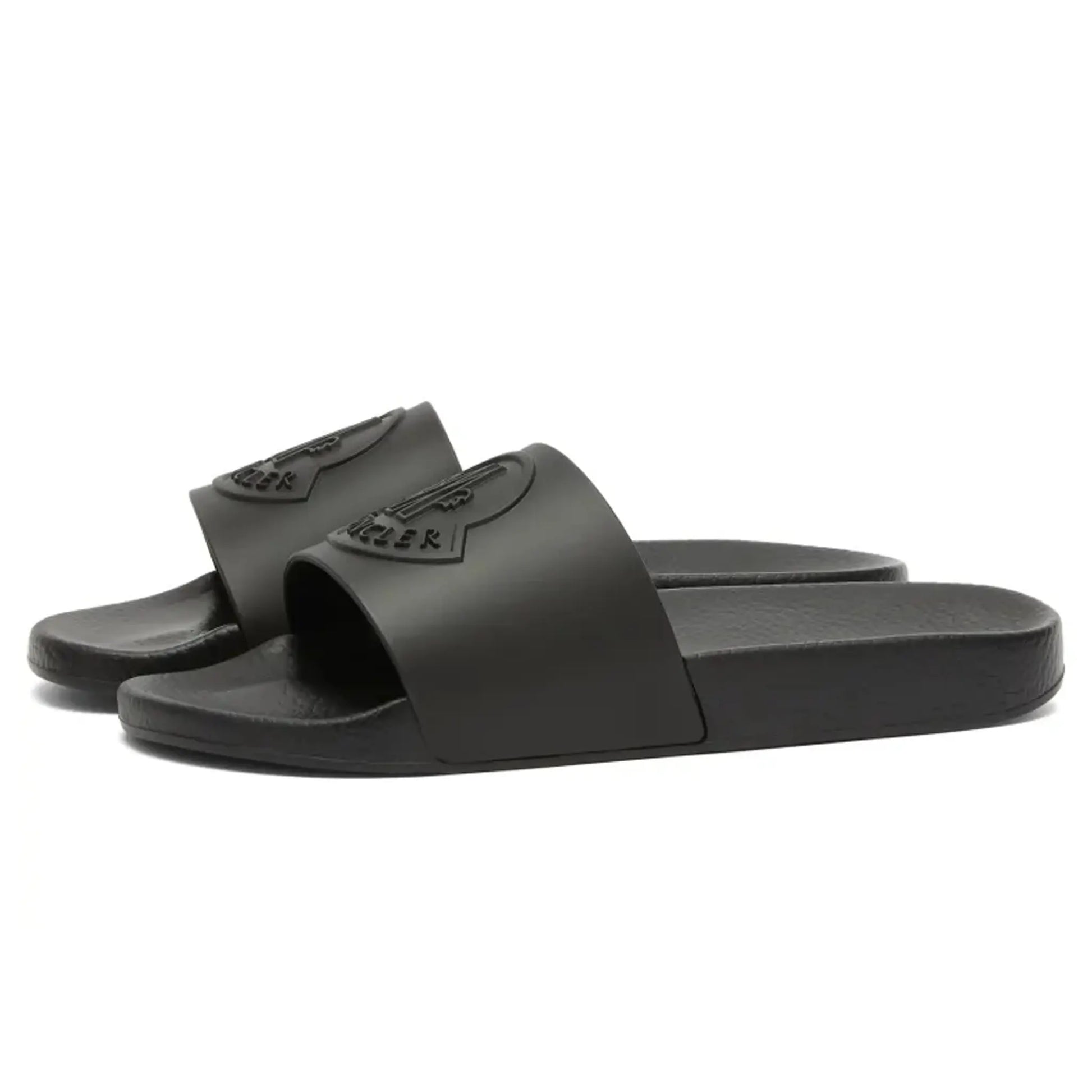 Moncler Basile Logo Black Sliders