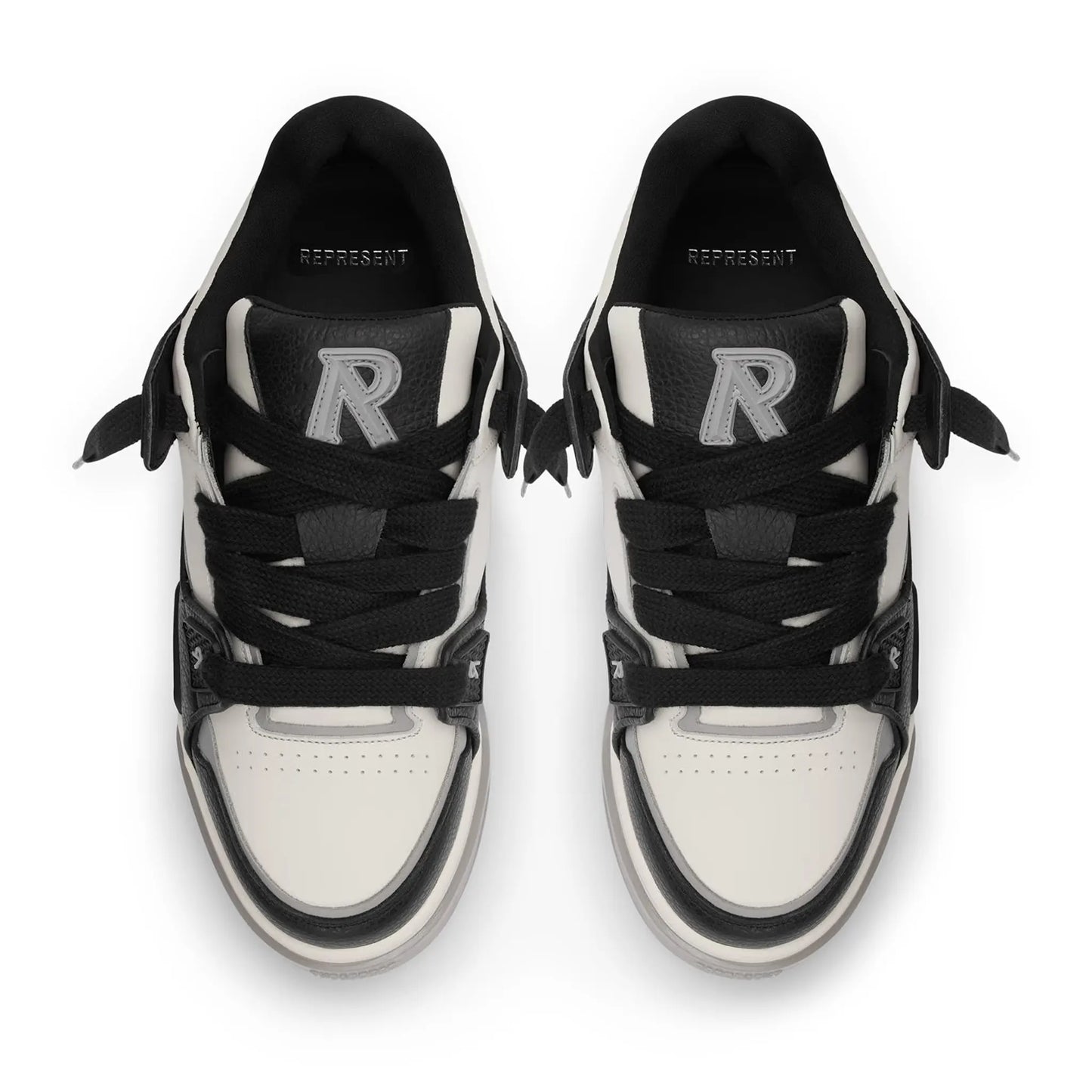 Represent Studio Black Vintage White Sneakers