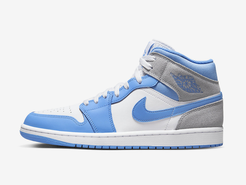 Air Jordan 1 Mid University Blue Grey