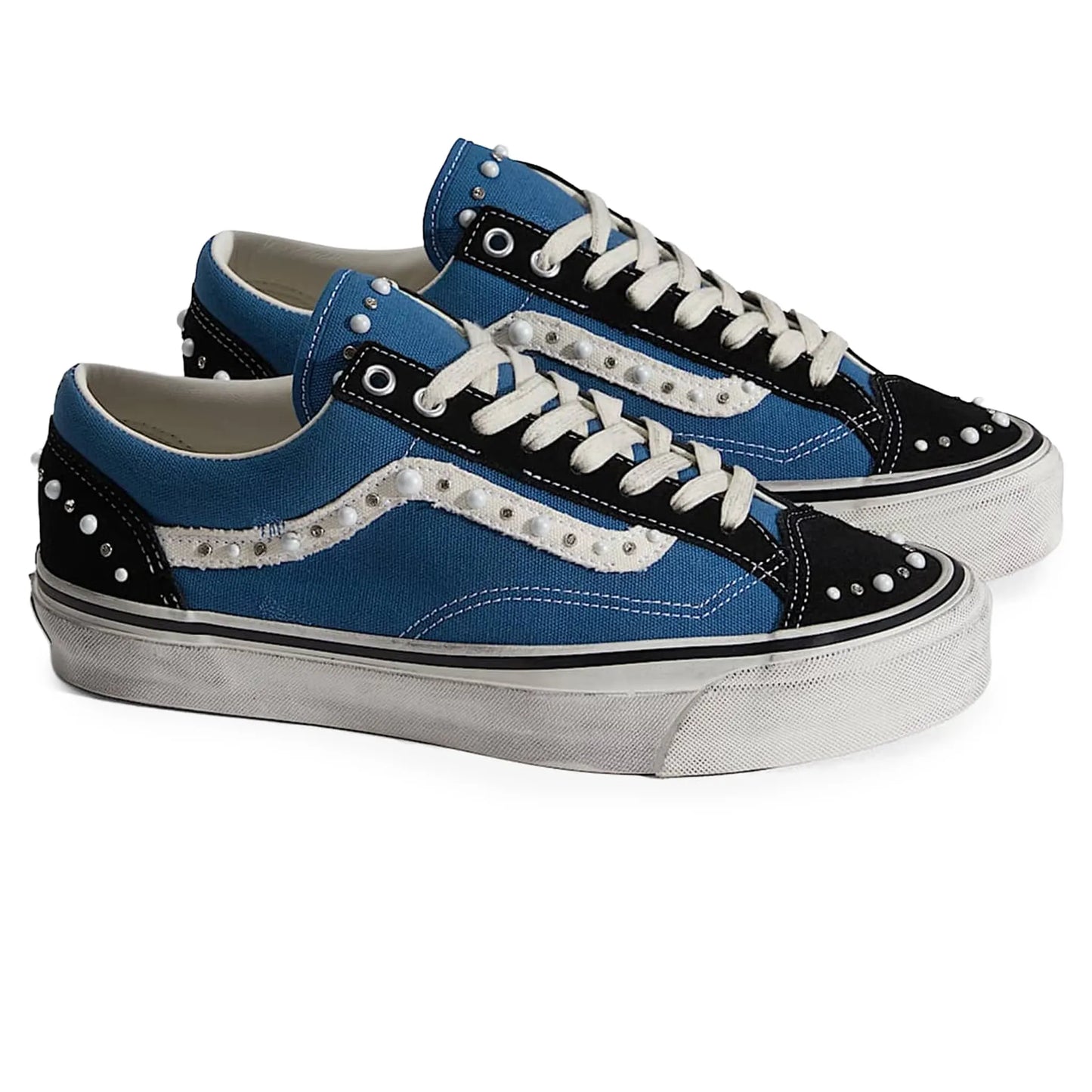 Vans Pearlised Navy Black Old Skool 36LX